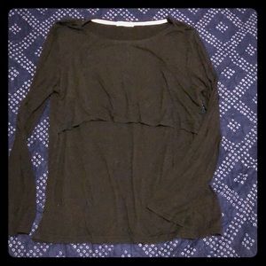Black nursing top